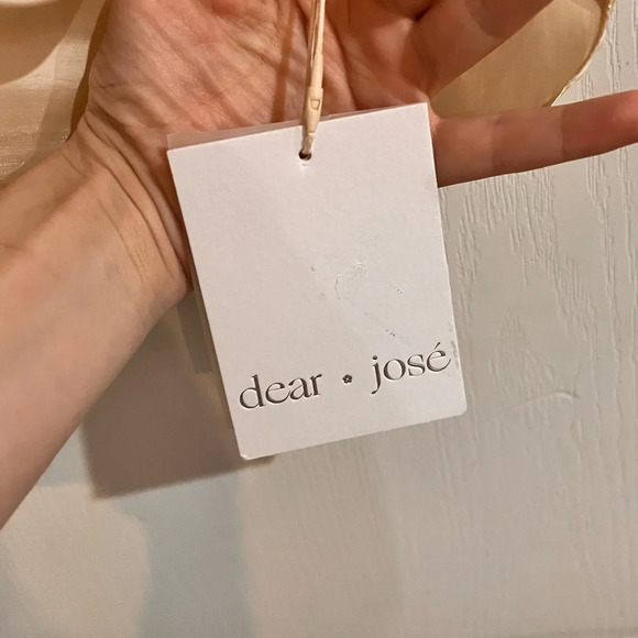 NWT Dear Jose Ivory Organza Blouse - Picture 12 of 14